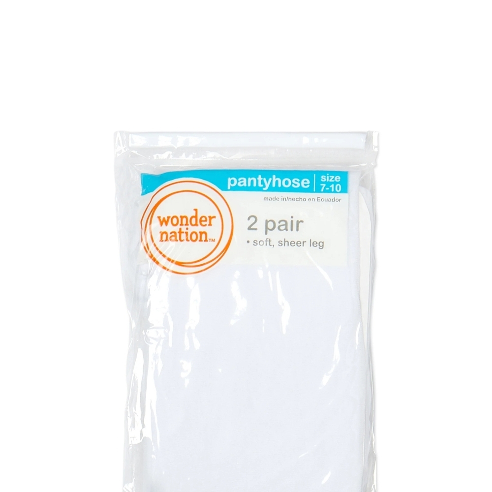 🔴 Wonder Nation Girls' Sheer Pantyhose And Footed Tights Size S(4-6)